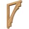 Ekena Millwork Merced Arts & Crafts Rough Sawn Bracket, Western Red Cedar, 4"W x 36"D x 48"H BKT04X36X48MRC03RWR - alternate 1
